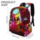 thumbnail image 3 of DJ Marshmello-theme Backpack, Campus style schoolbag Bookbag with Adjustable Shoulder Straps And Large Zip Compartment, Unisex Travel Bags.42x30x15cm, 3 of 6
