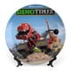 thumbnail image 1 of Dinotrux Plato decorativo de porcelana fina (bone china), plato decorativo de cerámica para hogar, oficina, soporte de pared, platos decorativos para dormitorio - 6 pulgadas (15 cm), 1 of 6