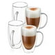 thumbnail image 2 of Pack 4 Mug Taza De Café 16oz 470ml Doble Pared Vidrio Vaso Termico, 2 of 6
