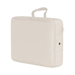 Magideal - Cubo De Embalaje De Compresión Organizador De Embalaje Bolsa De Equipaje Expandible Multipropósito Cremallera Bidireccional Suave Para Acampar Al Aire Beige 40X30X12Cm