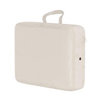 Magideal - Cubo De Embalaje De Compresión Organizador De Embalaje Bolsa De Equipaje Expandible Multipropósito Cremallera Bidireccional Suave Para Acampar Al Aire Beige 40X30X12Cm