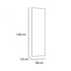 thumbnail image 4 of ESPEJO RECTANGULAR 130x38x1,9 CM FM-035, 4 of 4