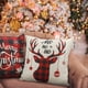 thumbnail image 5 of Fundas de almohada navideñas de 18" x 18", juego de 4 decoraciones navideñas, fundas de almohada a cuadros de búfalo negros y rojos para sofá Sdea Home Deco, 5 of 7