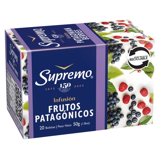 Té Frutos Patagón Supremo Caja