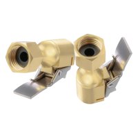 Ioensy - 2 Mandriles De Aire Para Coche Con Adaptador De Boquilla De Rosca De Bomba De Clip De Latón