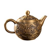 Magideal - Tetera De Cobre, Tetera Japonesa, Tetera Portátil Multiusos Con Relieve, Tetera De Latón Para Kung Fu, Para Hotel, Hogar, Cocina, Restaurante