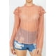 thumbnail image 3 of Top con Volantes de Encaje de Crochet Transparente, 3 of 5
