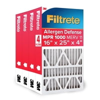 Filtro De Aire Filtrete Mpr 1000 Merv 11 40X62X10 Cm Paquete De 4