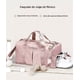 thumbnail image 2 of Bolsa de deporte para gimnasio, mochila de viaje, bolsa de fitness, color rosa, con compartimento para zapatos y bolsillo independiente para viajes, natación, yoga, bolsa de lona para mujeres y hombre, 2 of 8