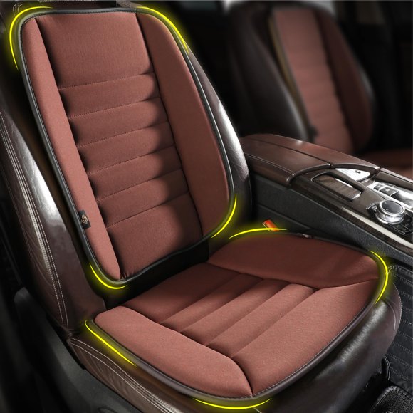 Cojín para asiento de coche kingphenix de espuma viscoelástica color marrón