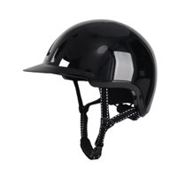 Magideal - Casco Ecuestre Casco De Equitación Ajustable Versátil Arranque De Verano Sombrero Ecuestre , M Bright Black M Negro Brillante