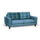 thumbnail image 3 of Sofa Napoles 2C Tela Velvet Azul Petroleo, 3 of 6