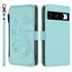 thumbnail image 2 of Funda Cartera Mariposa para [Google Pixel 8 Pro] con Soporte y Cremallera Verde menta, 2 of 6