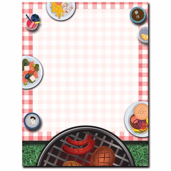 Papel para impresora The Image Shop 8,5 x 11 in (paquete de 25) BBQ