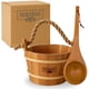 thumbnail image 1 of Juego De Cubos Y Cucharones Para Sauna Madera De Cedro Rojo Capacidad De 4 Litros, 1 of 7
