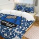 thumbnail image 1 of Abstract Blue Gorilla Tag Comforter Set Soft 3 Pcs Twin Bedding Sets Thicken for All Season, 1 of 5