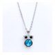 thumbnail image 4 of Collar Búho De La Suerte, Piedra Azul, Plata, Regalo Mujer Plateado, 4 of 5