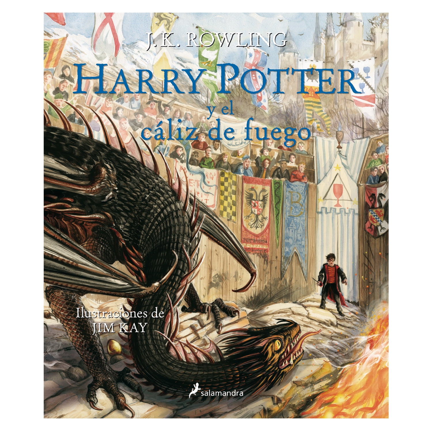 Salamandra Infantil Y Juvenil - Libro Harry Potter Y El Cáliz De Fuego ( Edición Ilustrada )