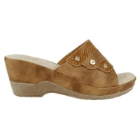 Sandalia New Walk Tachas Camel
