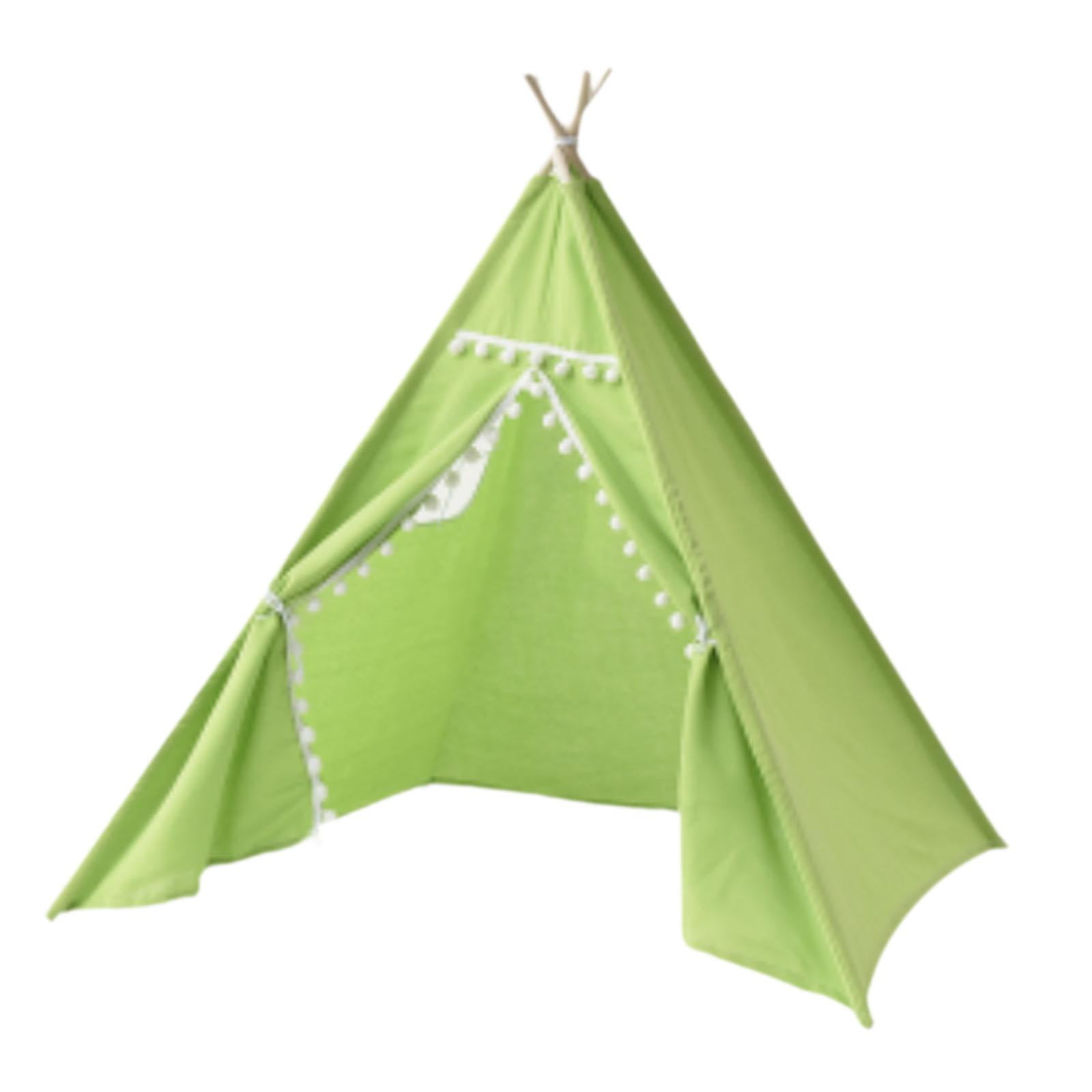 Magideal - Los Niños Teepee Niños Juegan Decoración De La Sala De Tiendas, Regalo De Carpa Al Aire Libre Interior, Tienda De Campaña, Casa De Juego Interior, Par Bola Verde De 11 M