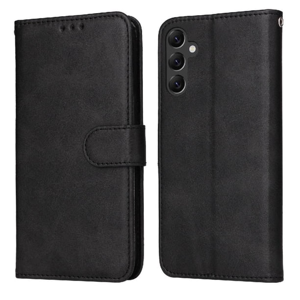 Funda Billetera para Samsung Galaxy A14 5G con Porta Tarjetas y Soporte Ajustable Negro