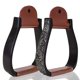 thumbnail image 1 of Estribos Tahoe Tack Adultos Negro Grabado, 1 of 3