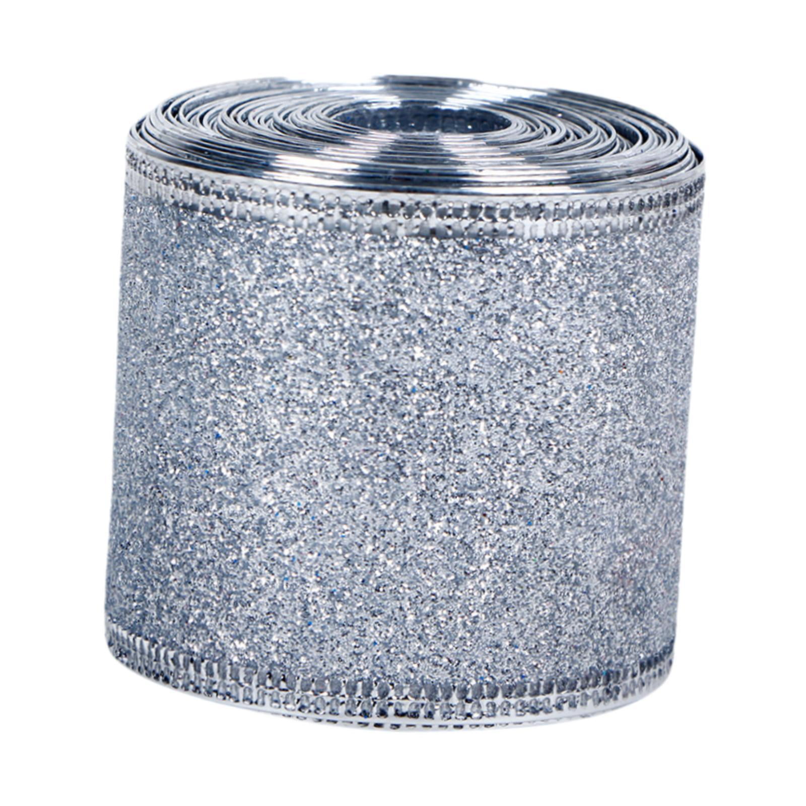 Bothyi - Cinta De Regalo De Navidad Reutilizable, Portátil, Elegante, Para Adornos De Fiestas Y Festivales, Color Plateado