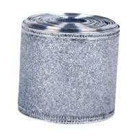 Bothyi - Cinta De Regalo De Navidad Reutilizable, Portátil, Elegante, Para Adornos De Fiestas Y Festivales, Color Plateado