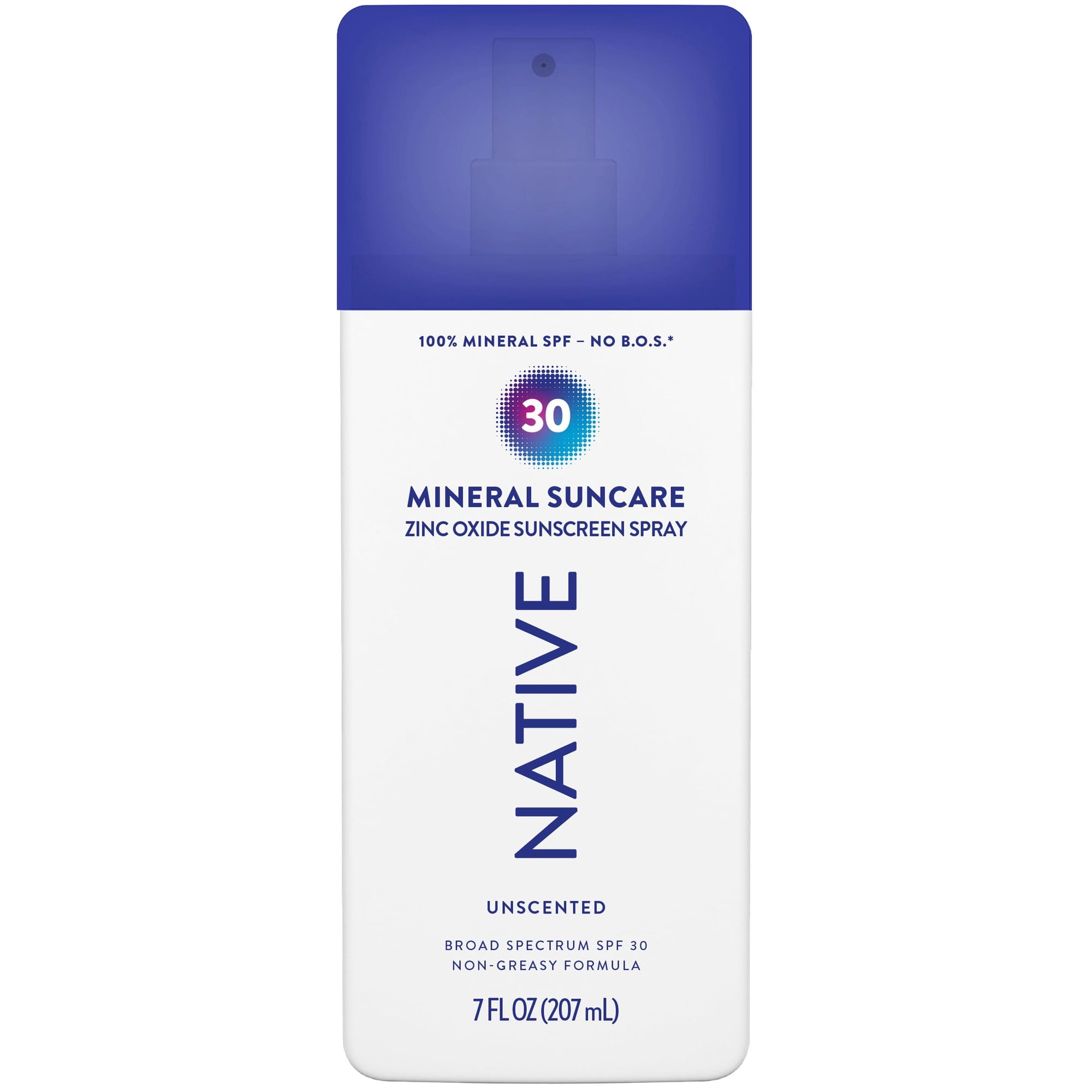 Loción En Aerosol Con Bomba De Protección Solar Native, Sin Perfume, Spf30, 200 Ml