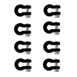 Magideal - De Remolque Rc, Grillete De Remolque De Anillos En D De Metal Para Scx24 90081 1:24 Modelo De Coche , Negro