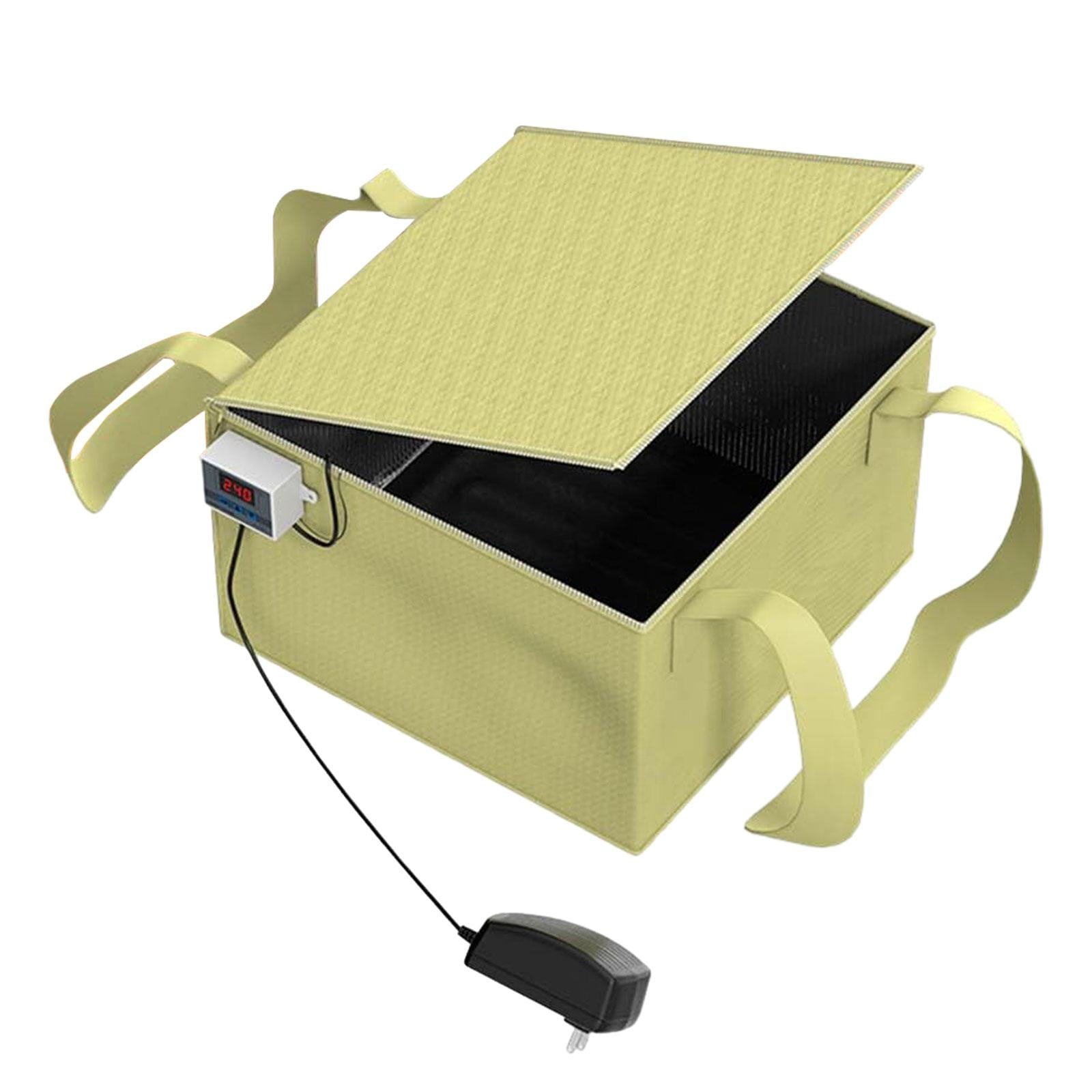 Magideal - Caja De Fermentación Para Hacer Pan, Contenedor Portátil Con Diseño De Cremallera Plegable, Calentador De Madre, Fermentador De Pan Para Hacer