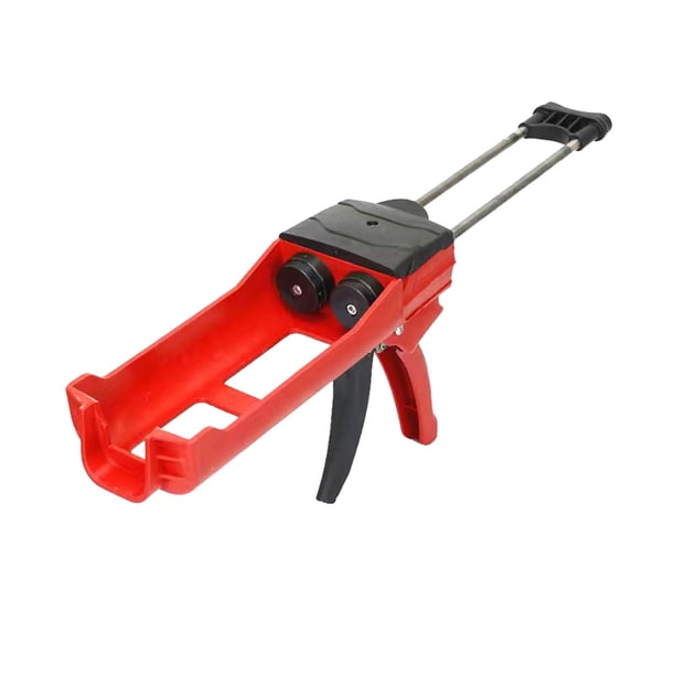 Herramienta de construcción selladora de costuras, herramienta de calafateo ergonómica, agarre cómodo, práctica herramienta de calafateo de doble comp Rojo