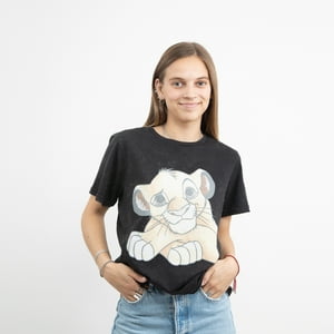 Polera Mujer Rey Leon Patas Cruzadas Negro Disney