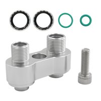 Ioensy - Accesorio De Conector Rápido De Aire Acondicionado Para Actualización De Automóviles, Herramienta De Aire Acondicionado De Aleación De Aluminio