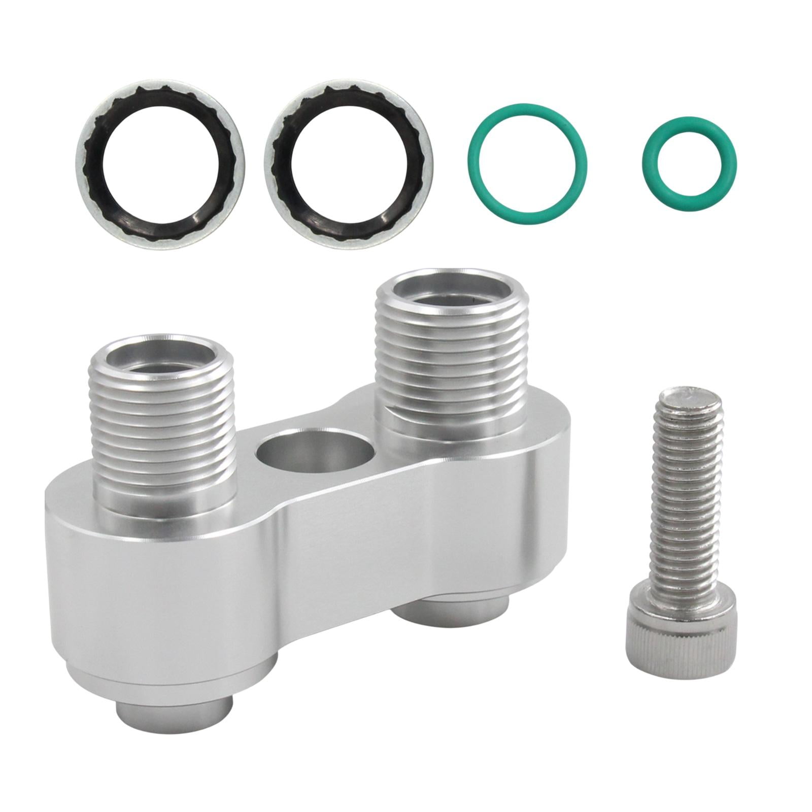 Ioensy - Accesorio De Conector Rápido De Aire Acondicionado Para Actualización De Automóviles, Herramienta De Aire Acondicionado De Aleación De Aluminio