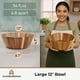 thumbnail image 5 of Ensaladera de Madera Woodenhouse 30 cm Hecha a Mano Duradera, 5 of 7