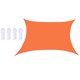 thumbnail image 1 of Bloque UV De Vela Sun Shade 2x3m Para Patio Bloque UV Para Instalación Exterior Naranja, 1 of 5