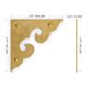 thumbnail image 2 of Placas de esquina de latón 45 mm – Pack de 2 – Hardware Philosophy, 2 of 5