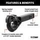 thumbnail image 3 of Soporte para receptor Pintle Hook Curt 48004 para 9.072 kg de capacidad, 3 of 5