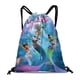 thumbnail image 1 of Magia de Sirenas Mochila de Cuerdas para Deportes y Gimnasio, Bolsa de Cuerdas Resistente al Agua, Bolsa Cinch, 30×40cm, 1 of 6