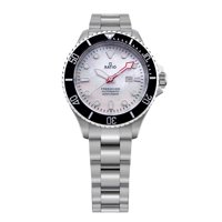 Reloj Automático Ratio Freediver Acero Inoxidable Madre Perla Blanca Mujer