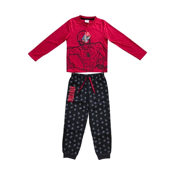 Pijama Niño Spiderman Rojo Negro Talla 6