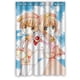 thumbnail image 1 of Cortina de ducha Sakura Momoko, juego de cortinas de baño con ganchos, tamaño 48 x 72 pulgadas, 1 of 3
