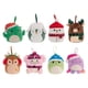 thumbnail image 1 of Adornos de peluche con forma de malvaviscos, 10 cm, paquete de 8 unidades, varios (invierno), 1 of 5