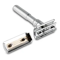 Linastore - Cuchilla De Afeitar Clásica De 3 Piezas Con Doble Borde Caja Blanca