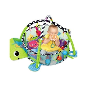 Pumucki - Gimnasio Y Piscina De Pelotas Diseño Tortugas, Incluye Juguetes