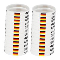 Ioensy - 24X Pulseras Con Bandera Pulseras Patrióticas Para Eventos Deportivos Patrióticos Favor De Fiesta Alemania