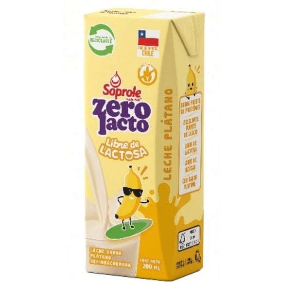 Leche zerolacto plátano, 200 ml