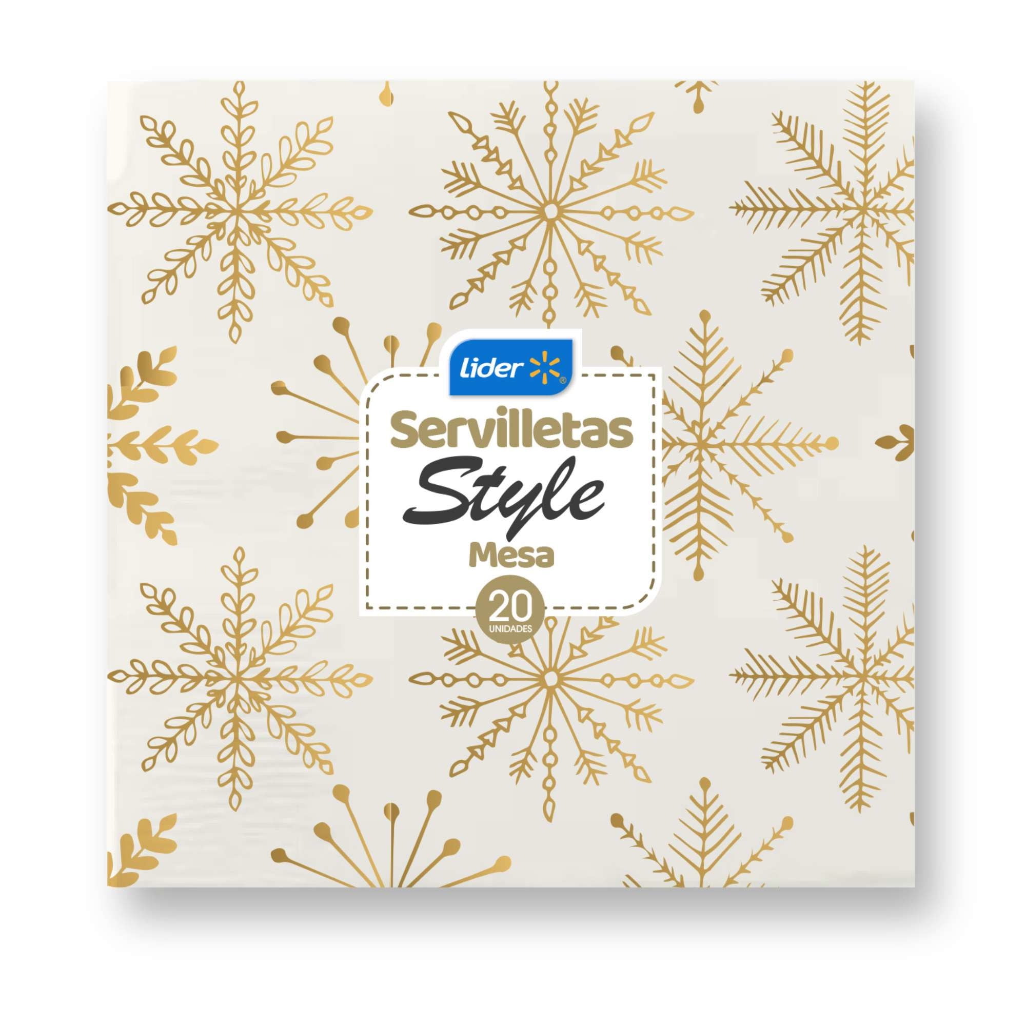 Servilletas Doble Hoja Navidad 33x33cm 20 Un Lider