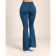 thumbnail image 3 of Calza Mujer Flare Acampanada Push Up Corte V Tiro Medio, 3 of 4